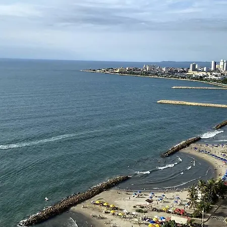 Palmetto Eliptic Lujo En Piso Alto Con Vista Al Mar Y Ciudad Amurallada Apartamento Cartagena
