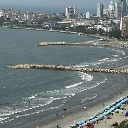 Palmetto Eliptic Lujo En Piso Alto Con Vista Al Mar Y Ciudad Amurallada * Cartagena