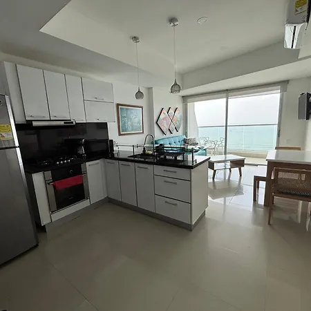Palmetto Eliptic Lujo En Piso Alto Con Vista Al Mar Y Ciudad Amurallada Apartment Cartagena